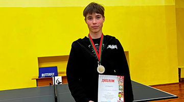 Учащиеся колледжа успешно выступили на областных соревнованиях по настольному теннису