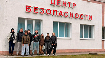 Учащиеся колледжа посетили Центр безопасности МЧС в Новополоцке