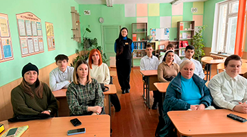 Профориентационная встреча с родителями и учащимися в Богатырской школе